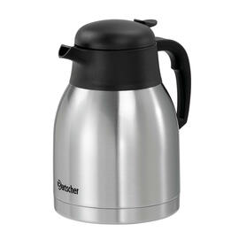 vacuum jug 1.5 ltr stainless steel chromium coloured|black screw cap  H 215 mm product photo