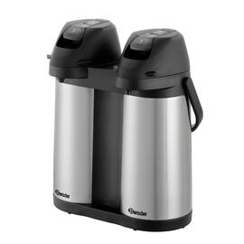 vacuum pump jug Duo 1,9L-ST | 3.8 ltr stainless steel product photo  S