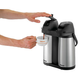 vacuum pump jug Duo 1,9L-ST | 3.8 ltr stainless steel product photo  S