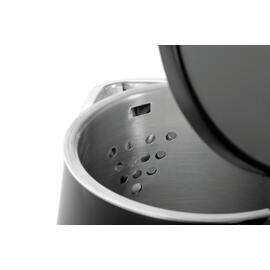 electric kettle 0.6 ltr black plastic stainless steel product photo  S