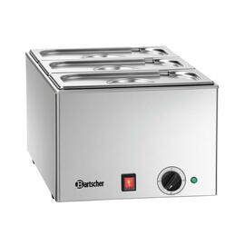 B-Stock | Waterbath - Bain Marie for GN 3 x 1/3 GN, with GN containers and lids product photo  S