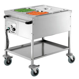 food serving trolley TB2110 heatable  • 2 basins product photo