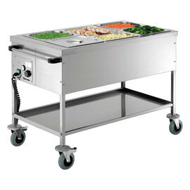 food serving trolley TB3110 heatable  • 3 basins product photo