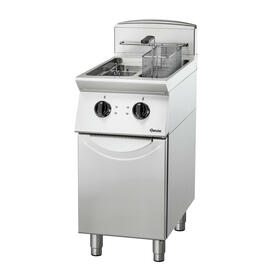 floor standing electric fryer | 2 basins 2 baskets 16 ltr | 400 volts 14 kW product photo  S