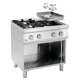 gas stove 70040 | 4 hotplates | open base unit product photo  S