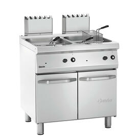 floor standing gas fryer | 2 basins 2 baskets 46 ltr 30 kW (gas) product photo