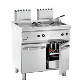 floor standing gas fryer | 2 basins 2 baskets 46 ltr 30 kW (gas) product photo  S