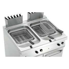 floor standing gas fryer | 2 basins 2 baskets 46 ltr 30 kW (gas) product photo  S