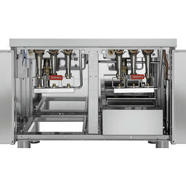 floor standing gas fryer | 2 basins 2 baskets 46 ltr 30 kW (gas) product photo  S