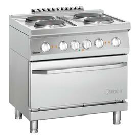4 plate electric stove GN 2/1 400 volts 14 kW | oven product photo