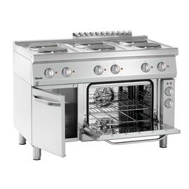 6 zone electric stove 400 volts 19.25 kW | oven | doored cabinet part product photo
