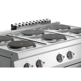 6 zone electric stove 400 volts 19.25 kW | oven | doored cabinet part product photo  S