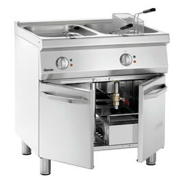 floor standing electric fryer | 2 basins 3 baskets 30 ltr | 400 volts 30 kW product photo  S