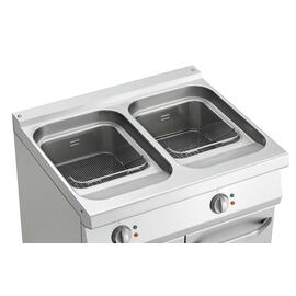 floor standing electric fryer | 2 basins 3 baskets 30 ltr | 400 volts 30 kW product photo  S