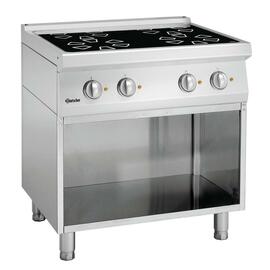 4 zone ceramic hob 400 volts 9.2 kW | open base unit product photo
