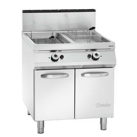 floor standing gas fryer | 2 basins 2 baskets 40 ltr | 230 volts 0.005 kW 36 kW (gas) product photo  S