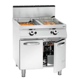 floor standing gas fryer | 2 basins 2 baskets 40 ltr | 230 volts 0.005 kW 36 kW (gas) product photo  S