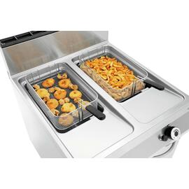 floor standing gas fryer | 2 basins 2 baskets 40 ltr | 230 volts 0.005 kW 36 kW (gas) product photo  S