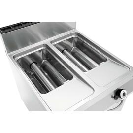 floor standing gas fryer | 2 basins 2 baskets 40 ltr | 230 volts 0.005 kW 36 kW (gas) product photo  S