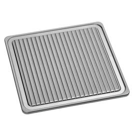 Grill plate 900-R for gas stoves, cast iron, grooved, 390 x 390 x H 17 mm, with juice groove product photo