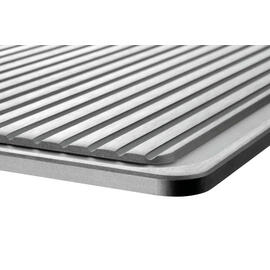 Grill plate 900-R for gas stoves, cast iron, grooved, 390 x 390 x H 17 mm, with juice groove product photo  S