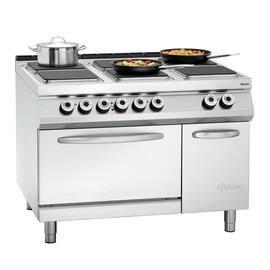 6 zone electric stove gastronorm 400 volts 29.6 kW | oven | doored cabinet part product photo