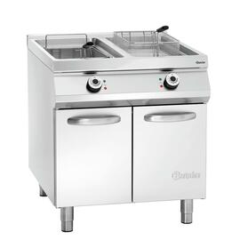 floor standing electric fryer | 2 basins 2 baskets 40 ltr | 400 volts 34.8 kW product photo