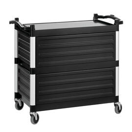 serving trolley | clearing trolley TSA300V black | 3 shelves L 1000 mm W 495 mm H 920 mm product photo  S
