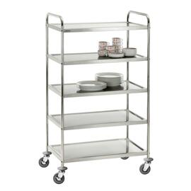 serving trolley  | 5 shelves  L 920 mm  B 600 mm  H 1540 mm product photo