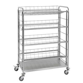 crate cart 4 swivel castors 2 braked castors 1080 mm  x 570 mm  H 1610 mm product photo  S
