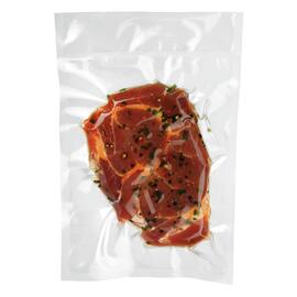 300311 Vakuumier-Beutel K1,2 L, für Kammer-Vakuumiergeräte, glatt, 4-lagig, kochfest bis 120°C, Sous-Vide geeignet, lebensmittelecht, frei von Weichmachern, geschmacks- und geruchsneutral, 100 Beutel/Paket, Inhalt: 1,2 Ltr., Größe: 160 x 250 mm product photo  S