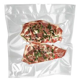 300313 Vacuum bag K7,5 L, for chamber vacuum cleaners, smooth, 4-ply, boil-proof up to 120°C, Sous-Vide suitable, food safe, free from plasticizers, neutral in taste and odour, 100 bags/package, 7,5 ltr., size: 300 x 350 mm product photo  S