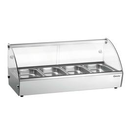 hot countertop showcase R4 4 x GN 1/3 500 watts 230 volts  L 775 mm  B 420 mm  H 335 mm product photo  S