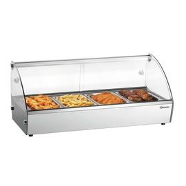 hot countertop showcase R4 4 x GN 1/3 500 watts 230 volts  L 775 mm  B 420 mm  H 335 mm product photo