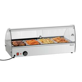 hot countertop showcase R4 4 x GN 1/3 500 watts 230 volts  L 775 mm  B 420 mm  H 335 mm product photo  S