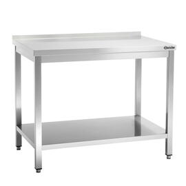 work table upstand 40 mm at the back bottom shelf 1000 mm 600 mm Height 850 mm product photo