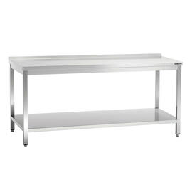 work table upstand 40 mm at the back bottom shelf 1800 mm 600 mm Height 850 mm product photo