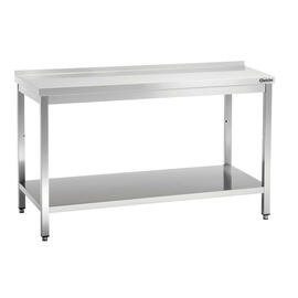 work table upstand at the back bottom shelf 1600 mm 700 mm Height 850 mm self-assembly product photo