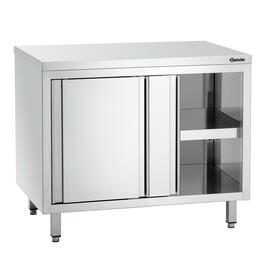cupboard 1000 mm  x 700 mm  H 850 mm with dropfront all-around 40 mm with sliding doors product photo