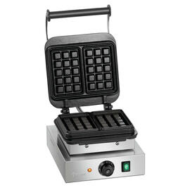waffle iron 1BW160-101 | waffle size 160 x 100 x H 32 mm | 2200 watts 230 volts product photo  S