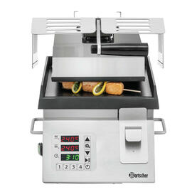 contact grill | 230 volts | Aluminium | smooth product photo  S