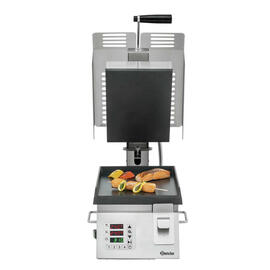 contact grill | 230 volts | Aluminium | smooth product photo  S