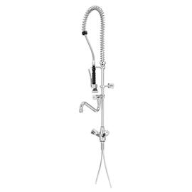 two handle mixer with dish spray 26L-1801B 1/2" outreach 400 mm discharge height 250 mm  H 1050 mm product photo  S