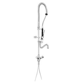 two handle mixer with dish spray 26L-1801B 1/2" outreach 400 mm discharge height 250 mm  H 1050 mm product photo