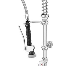 two handle mixer with dish spray 26L-1801B 1/2" outreach 400 mm discharge height 250 mm  H 1050 mm product photo  S