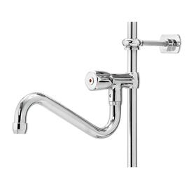 two handle mixer with dish spray 26L-1801B 1/2" outreach 400 mm discharge height 250 mm  H 1050 mm product photo  S