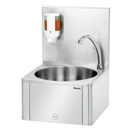 hand wash sink W10-KB Plus for wall mounting cladded • knee operated | 400 mm x 404 mm H 577 mm product photo  S