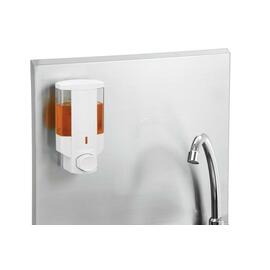 hand wash sink W10-KB Plus for wall mounting cladded • knee operated | 400 mm x 404 mm H 577 mm product photo  S