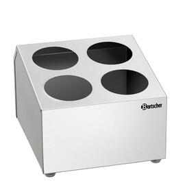 cutlery container BK40 stainless steel 4 compartments product photo