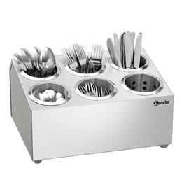 cutlery container 6 compartments  L 380 mm  H 204 mm product photo  S